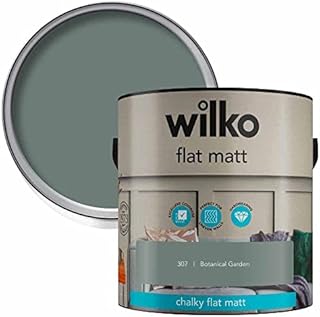 wilko Flat Matt Botanical Garden Emulsion Paint, Flat Matt Finish Emulsion Paint, Hardwearing Emulsion Paint, 2.5L