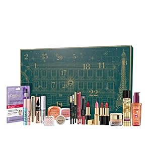 L’Oréal Paris Adventskalender 2021 met verschillende cosmetica-artikelen achter 24 deurtjes, elke dag een nieuw schoonheidsproduct voor Kerstmis, 1 stuk