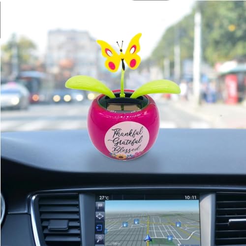 1 Pc Colorful Cute Solar Dancing Flowers, Swing Dancing Flower Insect for Car Decoration