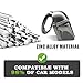 BestEvMod Mando Style Universal Car Engine Start Stop Button Cover Anti-Scratch Push Start Button Protective Cover 3D Cool Car Interior Accessories (Silver)