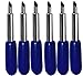 6-Pack 60 Degree Roland Type Deep Cut Replacement Blades Vinyl Sign Making Plotter Cutter Cemented Carbide Blade Set Compatible with Roland Bridge Refine P-Cut US Cutters