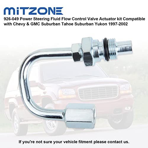 MITZONE 926049 Power Steering Fluid Flow Control Valve Actuator kit Compatible with Chevy & GMC