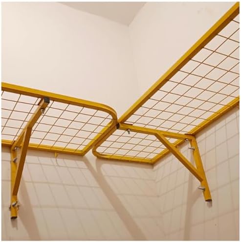 Heavy Duty Wall Mounted Garage Shelving, Metal Wire Storage Rack, Floating Tool Organizer, Ideal for Basement, Shed, Kitchen, Pantry & Warehouse Organization