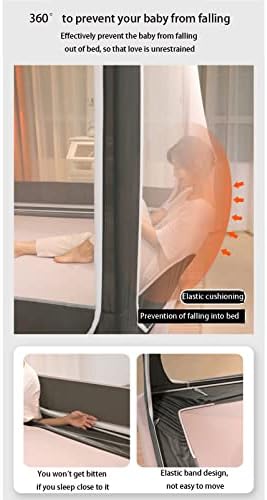 Fabric Bed Drapes Mesh Protection Canopy Shielding Netting,Summer Mosquito Net Bed Netting Canopy 4 Corners Post Square Mosquito Netting Bed Tent Without Stand for Full Queen King Size,Yello