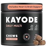 Kayode Daily Multi - Dog Multivitamin & Superfood Chew. Fill Nutrient Gaps. Helps Joints, Digestion, Heart, Brain, Urinary & More. Add Nutrients Dog Food Misses. Great for Puppies Too.