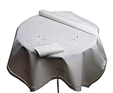 Nappe pour le thé Cristina brodée main avec 4 serviettes assorties