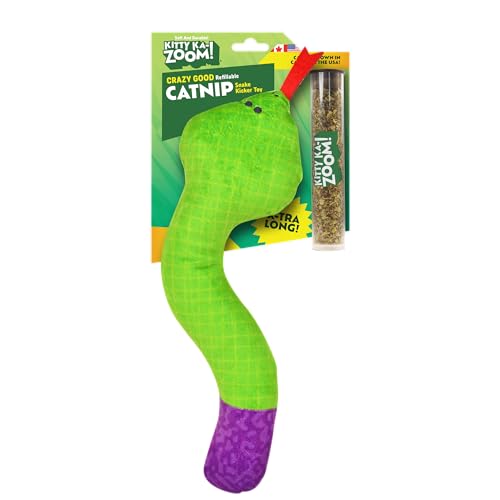 KITTY KA-ZOOM ZOOMIE Snake Kicker Catnip Toy