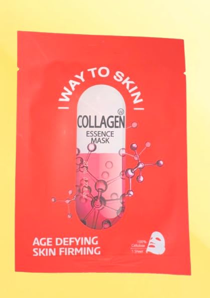 Age Defying Collagen Essence Face Mask, Red, Anti-Aging Skin Firming Treatment, Korean Beauty Sheet Masks - Image 3