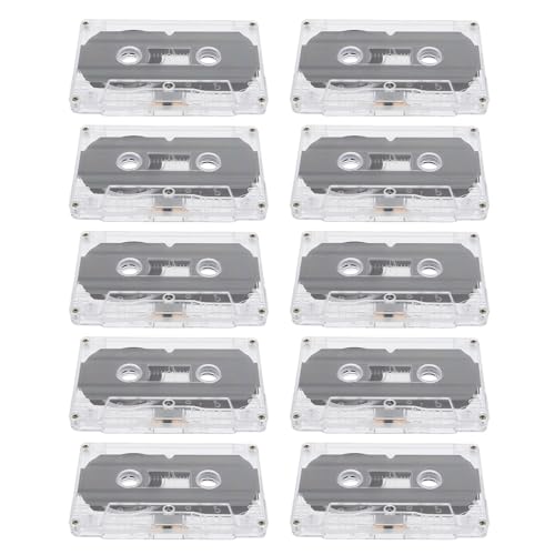 Casetes vírgenes de 30 minutos para diarios personales y grabación de audio en fiestas, 10 uds