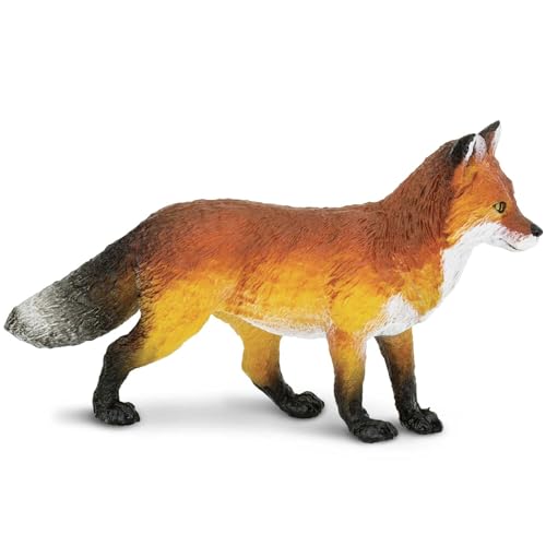 Safari Ltd. Red Fox Figurine - Detailed 3.5' Plastic Model Figure - Fun Educational Play Toy for Boys, Girls & Kids Ages 1+