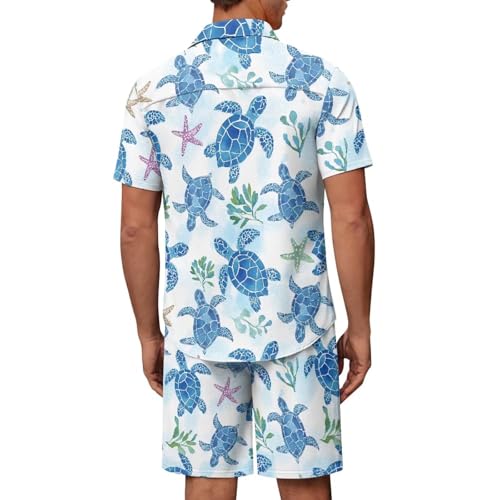 Personalized Pattern Pajama Set For Couples - Women Men Sleepwear Short Sleeve Short Pants Holiday PJs Matching Sets4