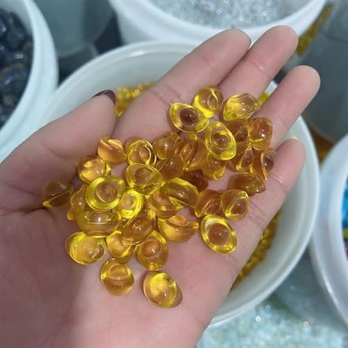 Colors Crystal Shoe-Shaped Gold Ingot Paperweight Glass Craft Home Decoration Arts&Collection Furnishing Ornaments Decor(1000g) 