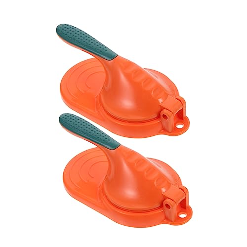 PRETYZOOM Dumpling Skin Presser 2pcs Set Manual Dough Press Molds Easy to Use Food Grade Dumpling Making Tools