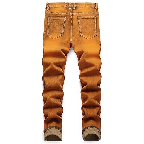 Men's Slim Fit Stretch Jean Blue Or Black Comfortable Soft Ripped Pants Demin2