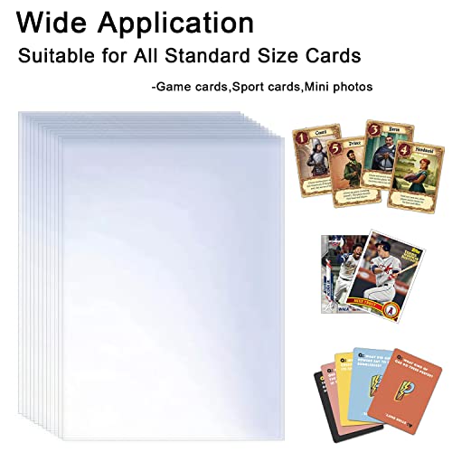 200 Pcs Soft Trading Card Sleeves, Top Loading Penny Card Sleeves for Standard Cards 2.5\" X 3.5\"，Ultra-Clear Card Protector for Game Cards, Baseball,Sports Cards,Mini Photos - Thumbnail 3
