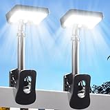 Thumok Clip On Solar Lights Outdoor,Motion Sensor Outdoor Lights, 92 LEDs 600LM Solar Fence Lights Outdoor Waterproof LED,Solar Lights for Chain Link Fence,Deck, Gutter,Camping (2)