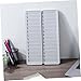 HORIALENCE Wall Mounted Card Holder Rack Slot Attendance Cards Organizer for Warehouse Material Storage Id Ic Card Display Sleeve Efficient Tag Card Storage
