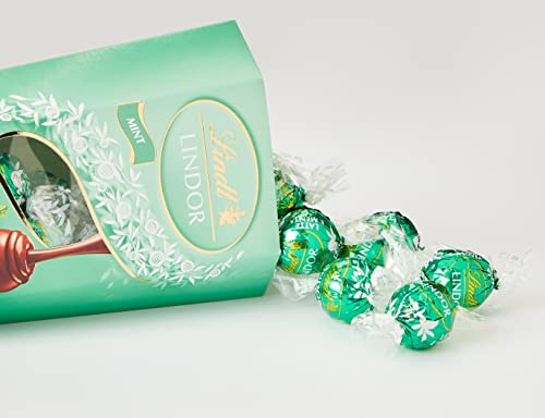 Lindt Lindor Milk Mint Chocolate Truffles Box, 200 G #TOP1