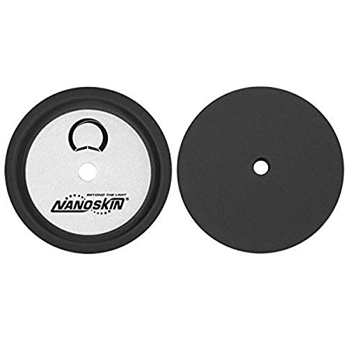 Image of Nanoskin 9 inch Speedy Foam Polishing & Finishing Pad - Eliminates Swirl Marks and Prevents Paint Greying for Cars, Trucks, RVs, Boats, Hot Rod & More | Dished-in Loop Backing |Use with Rotary Polisher
