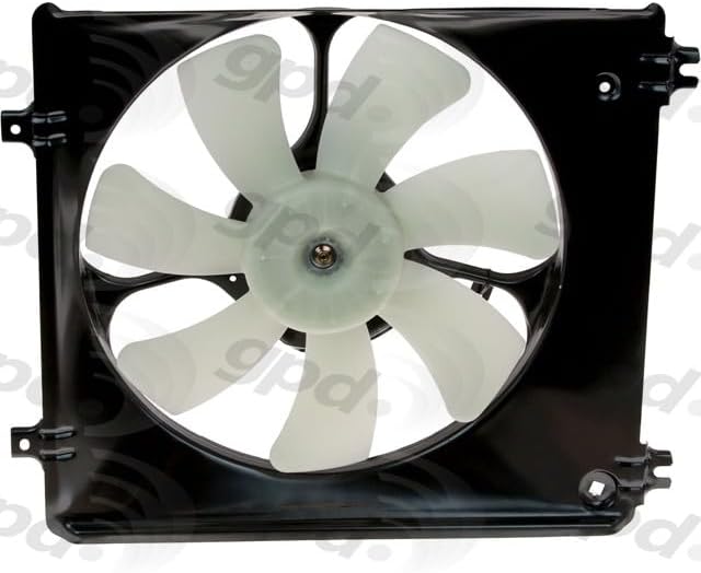 Replacement Left Engine Cooling Fan Assembly for 2009-2014 Acura TL (V6 3.5L)