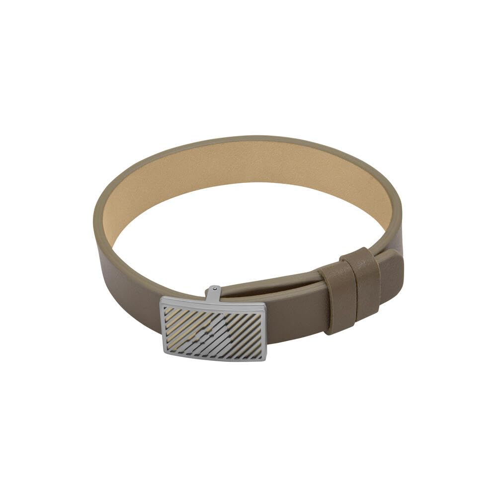 Emporio Armani Men's Stainless steel with Slider closure bracelet