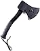 Schrade SCAXE2 11.8in Stainless Steel Small Axe with 3.8in Blade and Glass Fiber PA and TPR Rubber Handle for Outdoor Survival Camping and Everyday Tasks , Grey