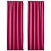Produktbild JEMIDI Vorhang mit Kräuselband Schal Gardine Universalband 140cm x 250cm Dekoschal Gardinenband Fuchsia 2 Stück