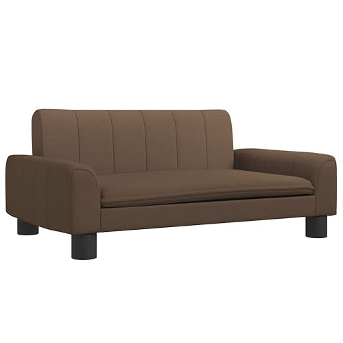 vidaXL Cama para Perros de Tela marrón 70x45x30 cm