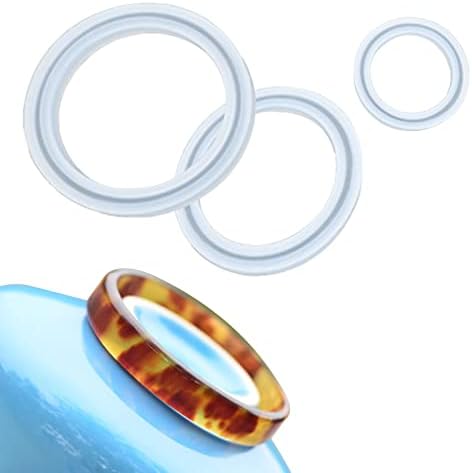 ZQO Jewelry Making Casting Mould, Epoxy Silicone Resin DIY Bangle Mold Bracelet Mold for Making Jewelry Necklace Ring Pendant Handmade Craft