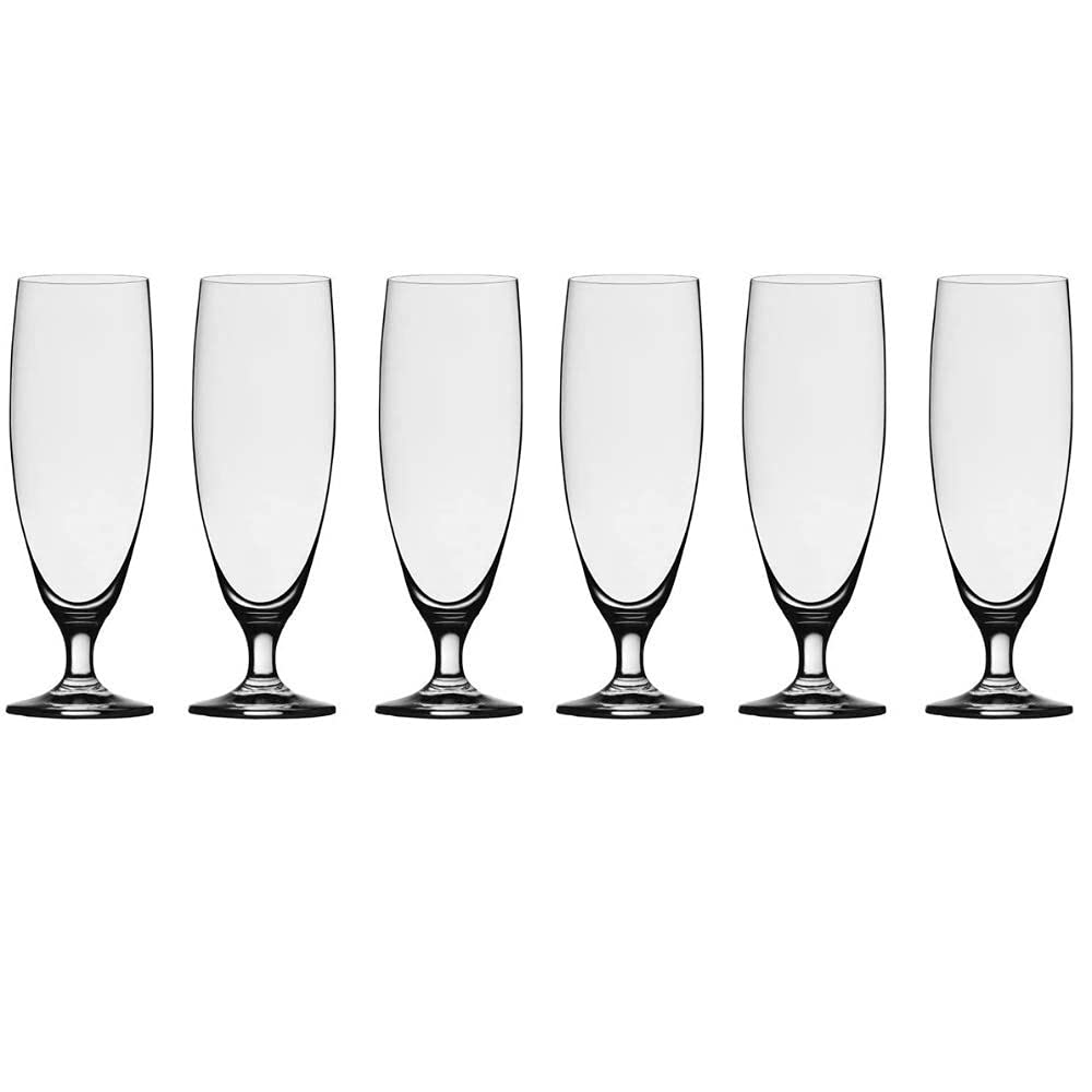 Stölzle Lausitz 0,4 l tulipan do piwa z serii Imperial I 485 ml I zestaw 6 sztuk I zgrabne szklanki do piwa I nadają się do mycia w zmywarce I szlachetne szkło kryształowe bezołowiowe I bardzo odporne na złamania I wysoka jakość