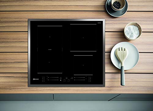 Bauknecht Induktions-Kochfeld BS 7160C FT / Flexi Duo / Booster/ Direct Access-Touch Control / Restwärmeanzeige/ flacher Edelstahl-Rahmen 50.7 x 67 x 54 cm
