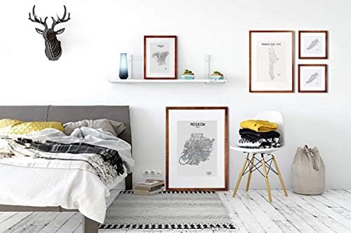 Casa Chic Set of 3 Picture Frames, 14x9 cm Photo Frame, Standing/Wall Mounted Photo Frames For Home & Office, Vertical/Horizontal Display, Real Glass & Wood, Passepartout Poster Frame, Picture Frame