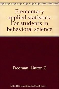 Hardcover Elementary applied statistics: For students in behavioral science Book
