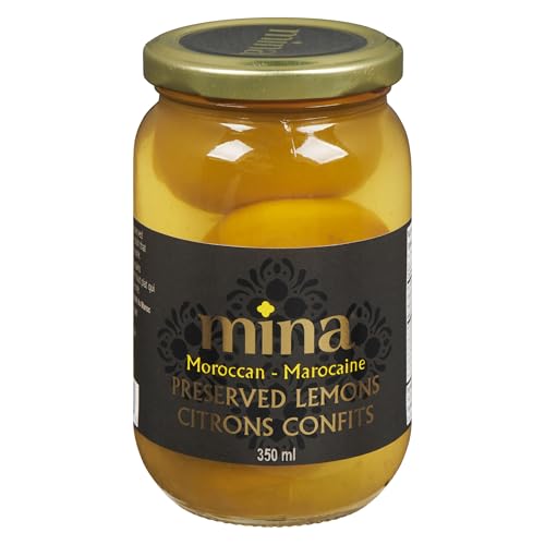 MINA - Mina Preserved Lemons, Perfect for Tagine, Couscous, Salads, Non-GMO, Vegan, Gluten-Free, Kosher, 350ml