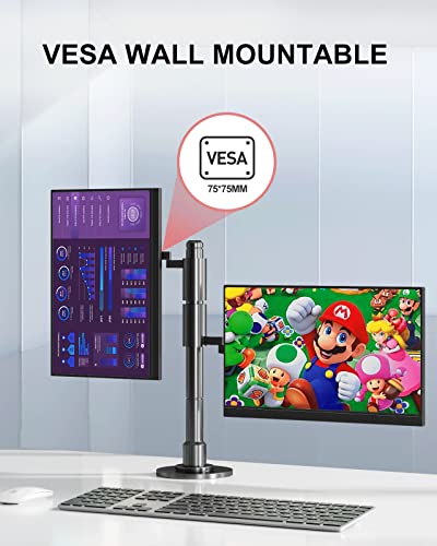 Cnbanan 2K 120Hz Portable Gaming Monitor, 16" Portable Monitor Ips 2560X1600 Qhd Laptop Monitor Extender 400 Nits Freesync Vesa Ultra Slim External Screen For Switch Xbox Ps4/5 Game (Matte) #TOP3