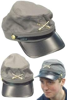 Civil War Confederate Grey Kepi Hat-Army Toys