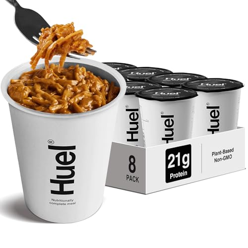 Huel Hot & Savoury Cups, Hoisin 'Duck' Noodles (8 x Pots), High-Protein Vegan Ration Packs, Protein Noodles with 26 Vitamins & Minerals, Healthy Ready Meals Huel Hot & Savoury Cups, Hoisin 'Duck' Noodles (8 x Pots), High-Protein Vegan Ration Packs, Protein Noodles with 26 Vitamins & Minerals, Healthy Ready Meals