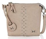 verstellbarer Schulterriemen Sansibar Damen Crossover Bag Handtasche Umhängetasche Taupe