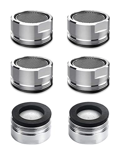 Smprac 6 Pack Faucet Aerator Bathroom Sink,Kitchen Faucet Aerator,Brass 15/16" Male Thread Aerator(Male Thread) #TOP24
