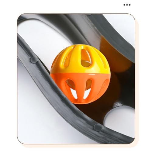Pista de bola de rolo de brinquedo para gato,Pista de bola de gato | Suporte para janela com brinque