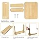 Kosmetikspiegel, Tischspiegel 360 Grad Drehung Schminkspiegel Stehend Holz Makeup Spiegel Rechteckiger Spiegel Groß 22 X 17CM Tischspiegel für Schminktisch Schreibtisch, Badezimmer, Schlafzimmer