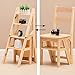 QHYXT Chaise D'Échelles En Bois Pliant 4 Marches Tabourets, Échelles Portables Tabourets de Cuisine Tabourets de Pied Escaliers Chaise Pour Le Banc de Chaussures/Porte