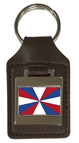Porte-clés en cuir gravé armée des Pays-Bas de haute qualité
