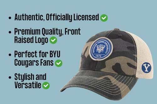 Gorra Camuflaje BYU Clasica Malla Trucker Ajustable miniatura 7
