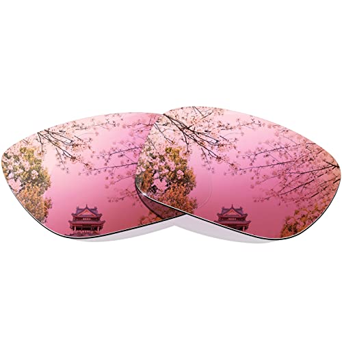 Oak&ban Verres polarisés de rechange pour lunettes de soleil Oakley Holbrook - Plusieurs options, rose, 55 mm