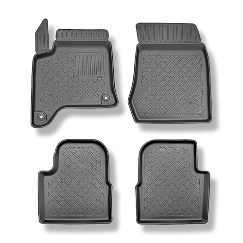 Tapis de sol en TPE noir G Mossa adapté pour Citroen C4 III MHEV Coupé