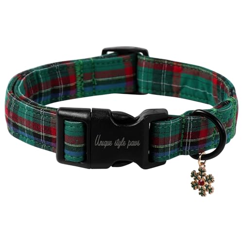 Unique style paws Hundehalsband mit Schnellverschluss aus Baumwolle, buntes Blumenmuster, langlebiges Geschenk, niedlich, für kleine, mittelgroße und große Hunde und Hündinnen