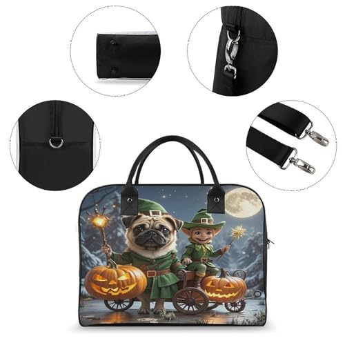 Bolso portátil con diseño de farol de calabaza para trabajo miniatura 6
