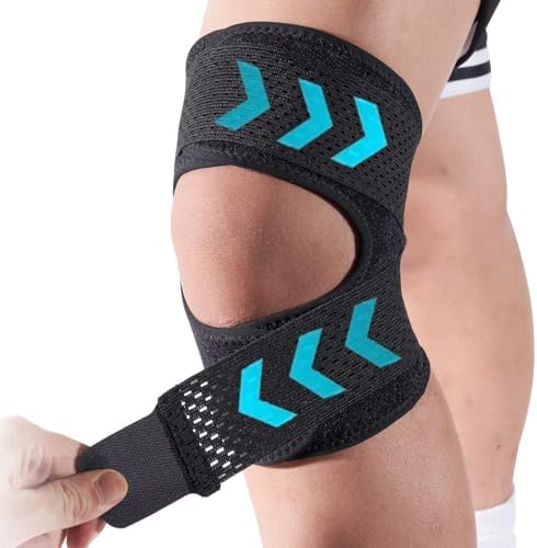 YwuLy Kniebandage Meniskus für Damen und Herren, kniebandage meniskus, | Knieschmerzlinderung, Knieban dage verstellbare Arthritis, Laufen, Meniskusriss, Wandern, Sport (L)