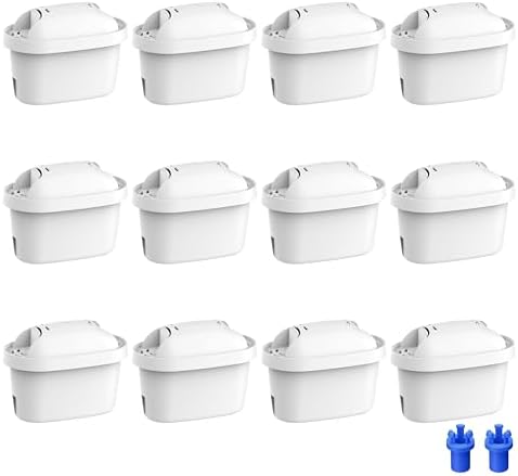 Waterdrop Filterkartuschen, Ersatz für Brita® Maxtra+® Plus, 12 Pack | Ersatz für Maxtra Pro® All-in-1 Wasserfilter, Kompatibel mit Brita® Marella® Kanne, Reduziert PFAS, TÜV SÜD,